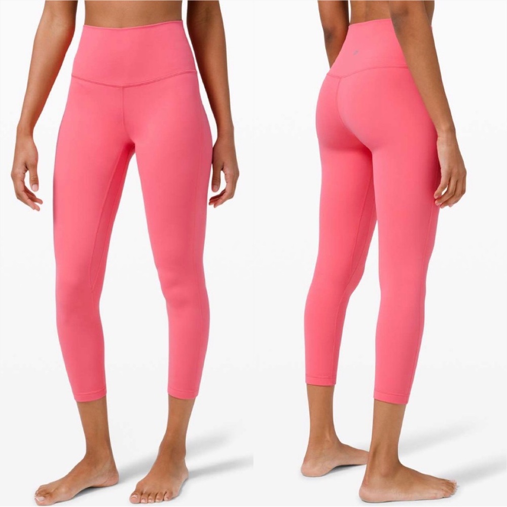 Lululemon • align pant 25” in guava pink sz 6